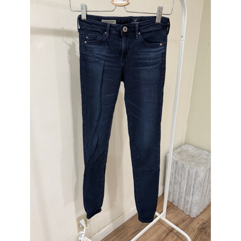 AG Adriano Goldschmied jeans women's sz 24 blue absolute legging extreme skinny